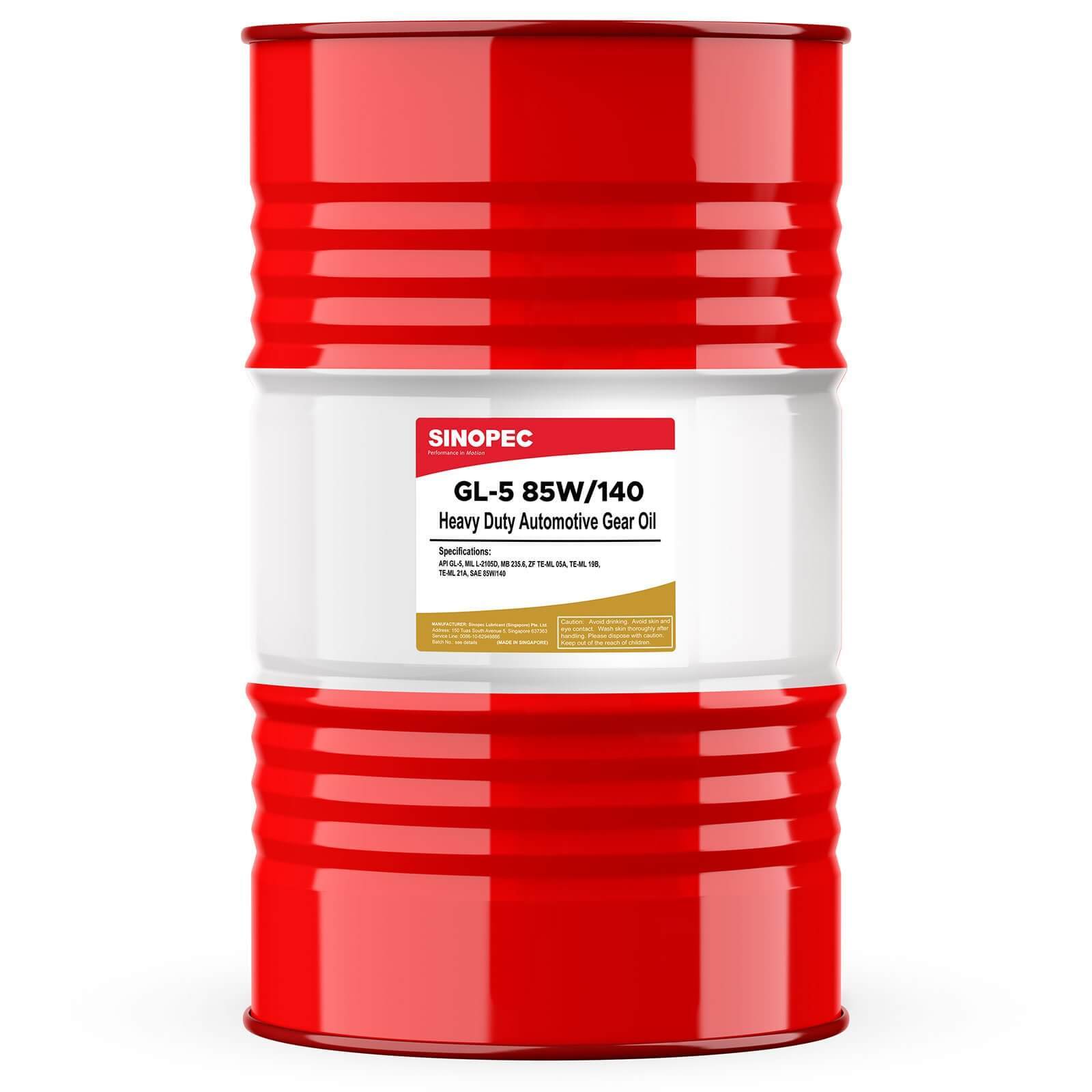 GL-5 85W140 Heavy Duty Automotive Gear Oil – 55 Gallon Drum