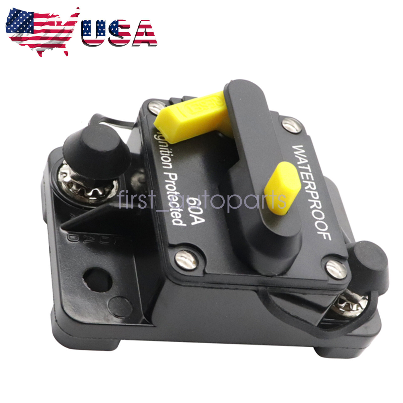 New Car Boat Marine Circuit Breaker Reset Stereo Audio FuseInverter 12V 60A AMP