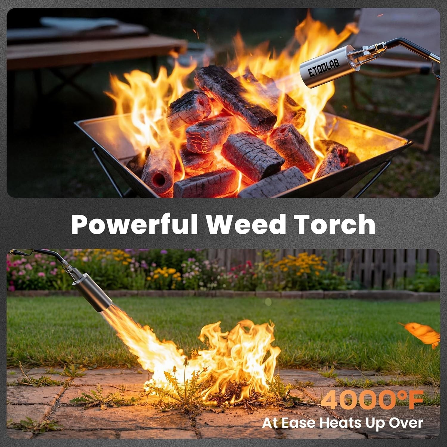 Propane Torch Weed Burner, 14FT Hose High Output Weed Torch with Self Igniter an