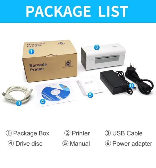 GTCODESTAR Factory Price Portable Desktop Shipping Waybill Printer Machine 4×6