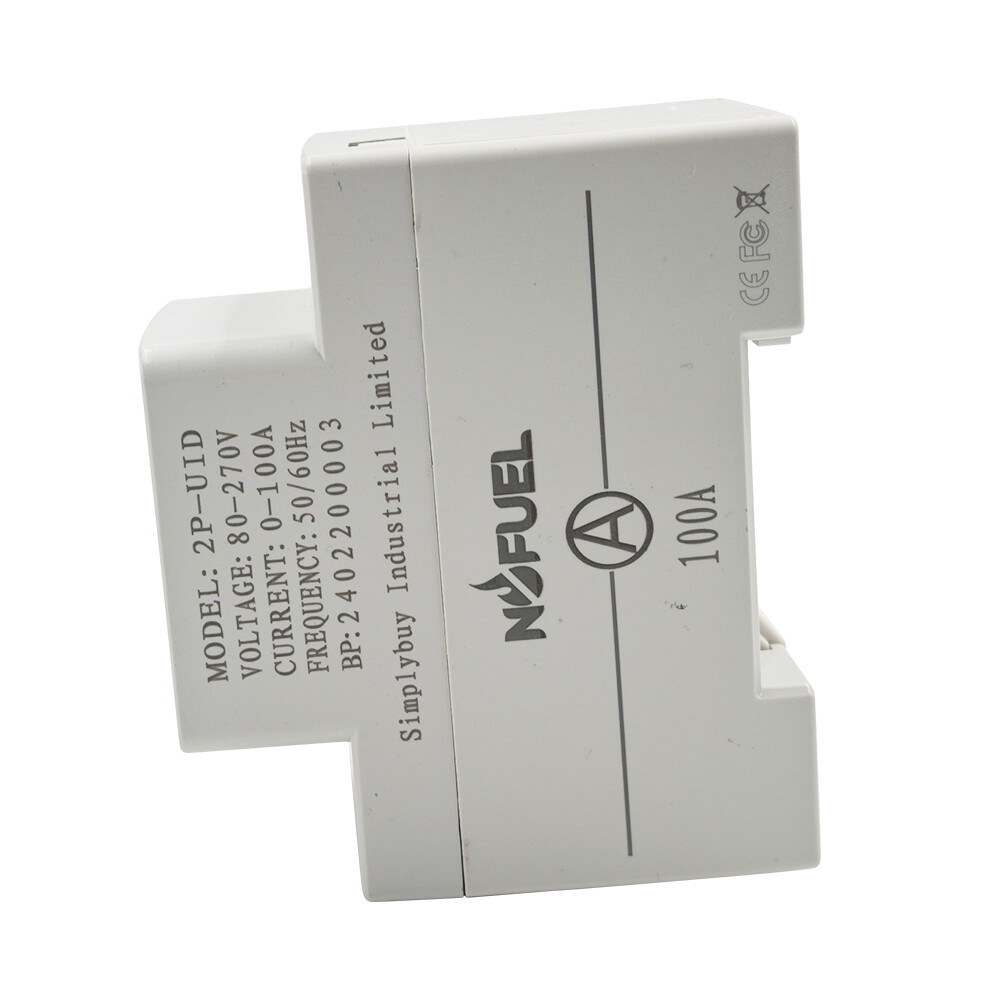 Monitor Watt Power KWH Din Rail AC 110V 220V 100A Voltmeter Electric Power Meter