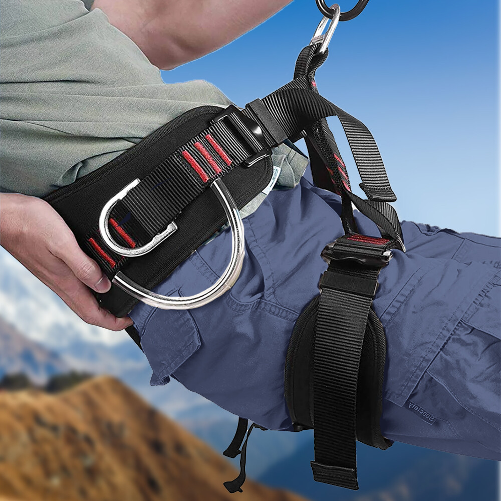Rock Climbing Harness Strap Falling Protection Heavy Duty 25kN Harness Outdoor