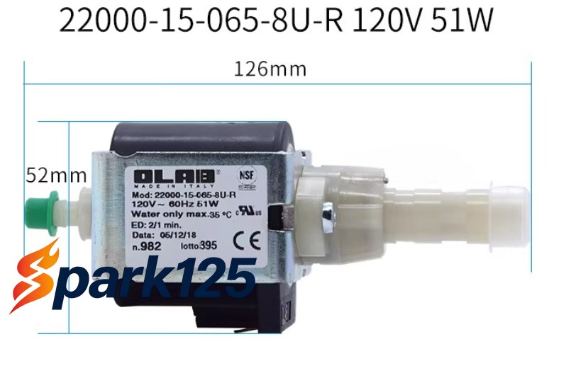 1PC NEW FOR 22000-15-065-8U-R micro electromagnetic water pump 120V