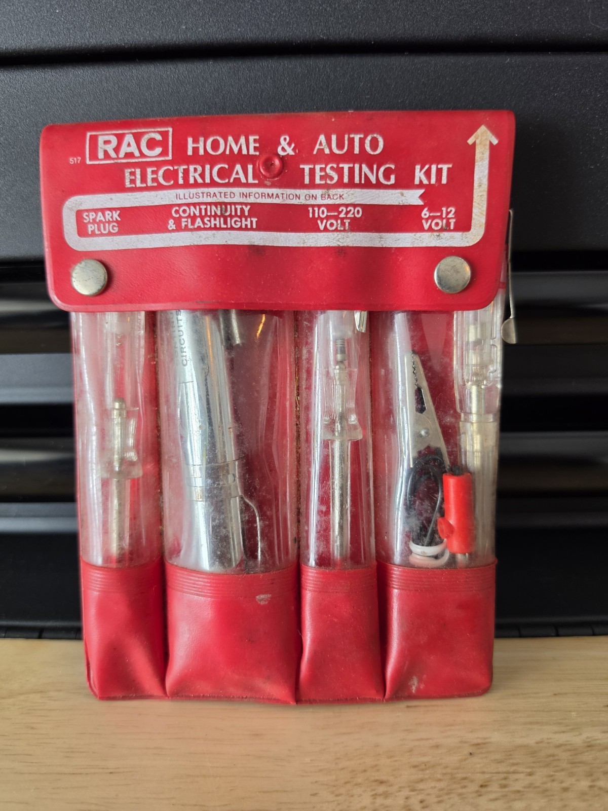 Vintage RAC Home & Auto Electrical Testing Kit Complete Made Hong Kong. Works!