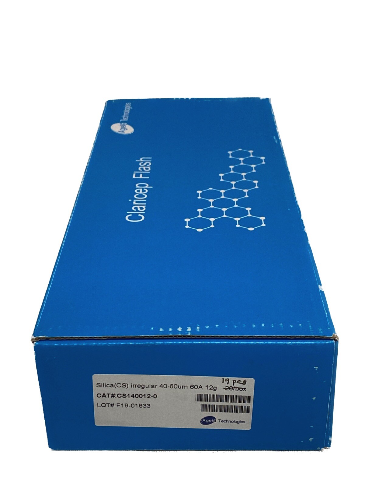 (19) AGELA Claricep Screw-On Flash Silica Column 40-60um 60A 12g CS140012-0