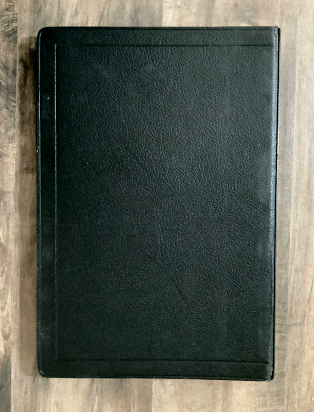 Vintage BOORUM PEASE Black Pebble ACCOUNT RECORD BOOK (4) Ring BINDER 14.5×10