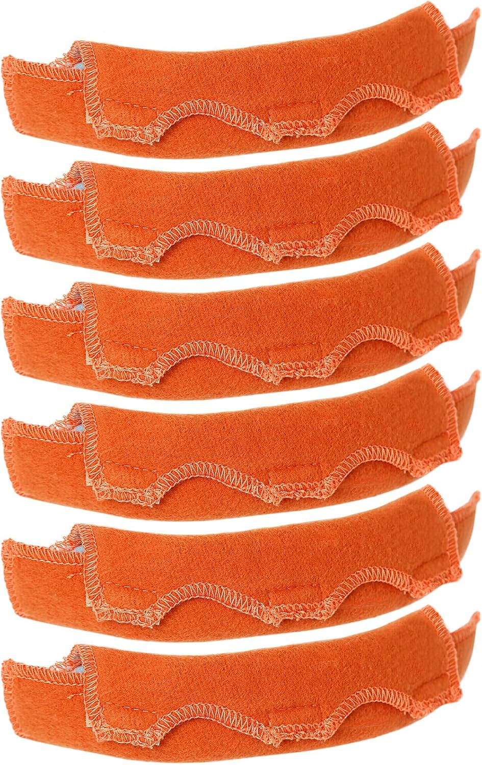 6Pcs Hard Hat Sweatband – Cotton Hard Hat Liner with Hook and Loop, Reusable Har