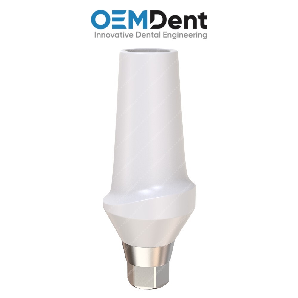 Straight Zirconia Abutment With Titanium Base Compatible NobelActive®️NP Conical