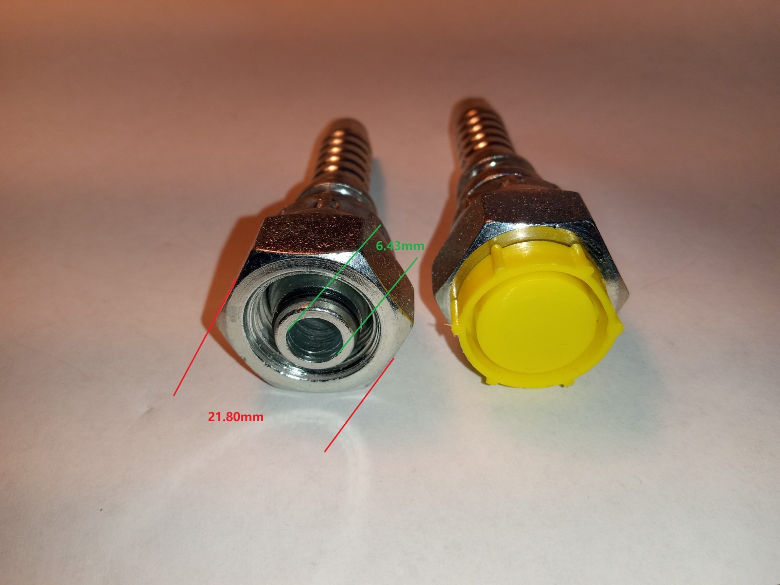 M16 x 1.5 Metric hydraulic fitting Straight Swivel Femal, 20411-16-06 & 00110-06