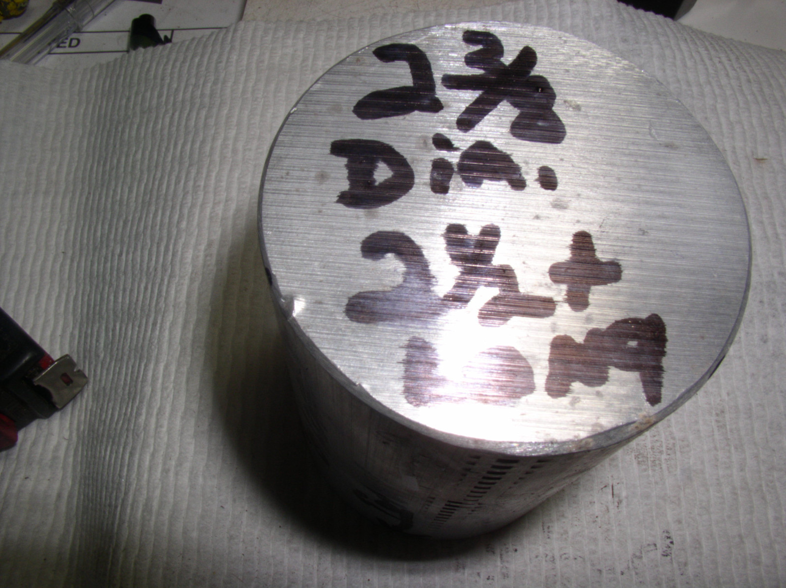 1 PC. 2 3/8″ ALUMINUM ROD (6061 ) 2 1/2 «OR LONGER 2/3/8» DIAMETER ROUND BAR