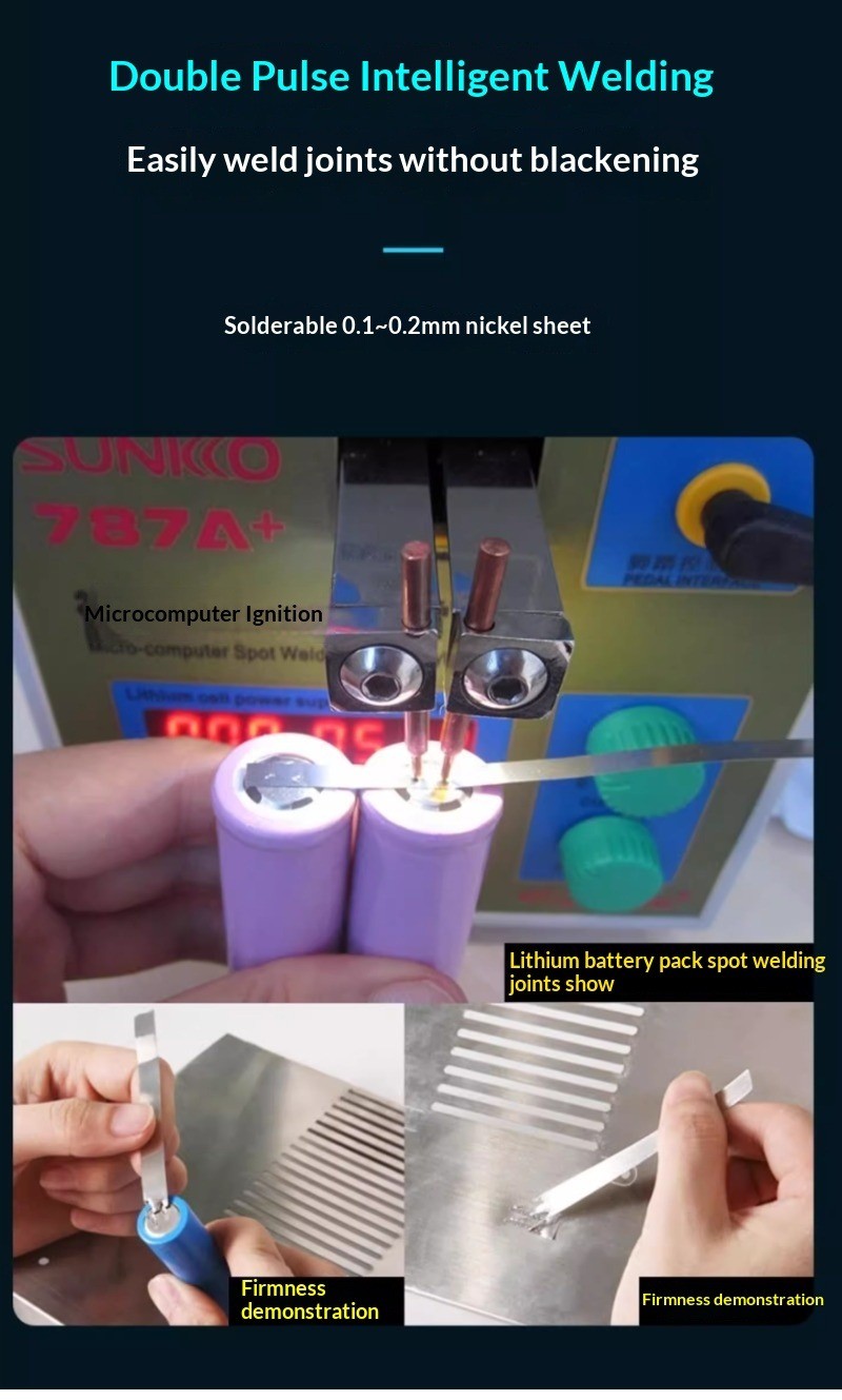 Small Precision Nickel Sheet Battery Spot Welder for Household Battery Welding