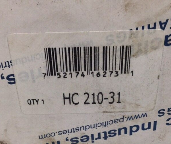 Pacific Industries HC 210-31 Ball Bearing with Collar 1-15/16″ HC21031 PII
