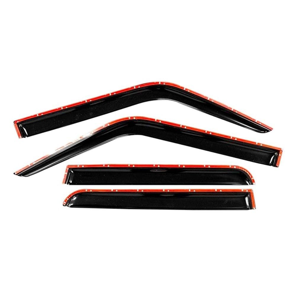 Slim Window Visor 4pc for Jeep Patriot 2007-2017 Acrylic Smoke Tint Tape On
