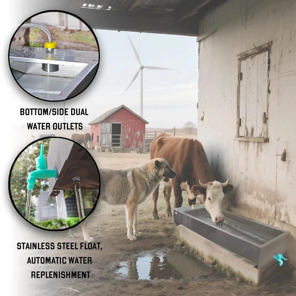 Automatic Livestock Water Trough Animal Stainless Steel Larger Automatic Wate…