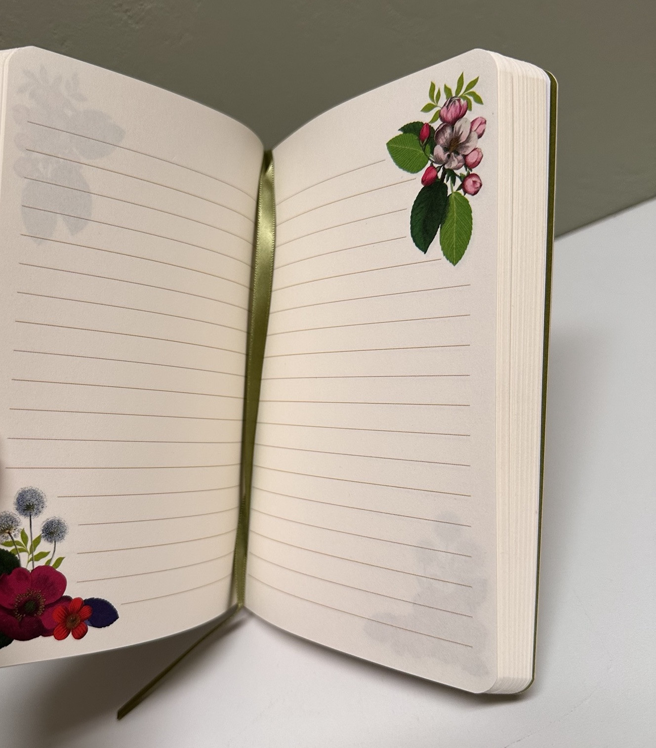 Punch Studio Floral Flower Blossoms 200pgs 4.5×6.5» Softcover Notebook NEW