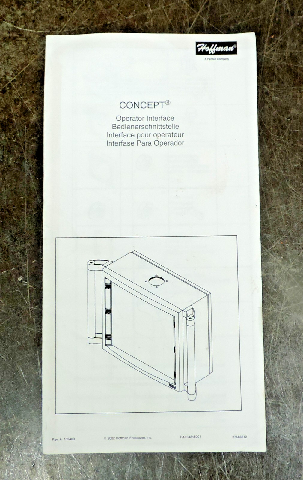 Hoffman Concept 64345001 Control Box Electrical Enclosure 22-1/2″x21-5/8″x9-1/2″