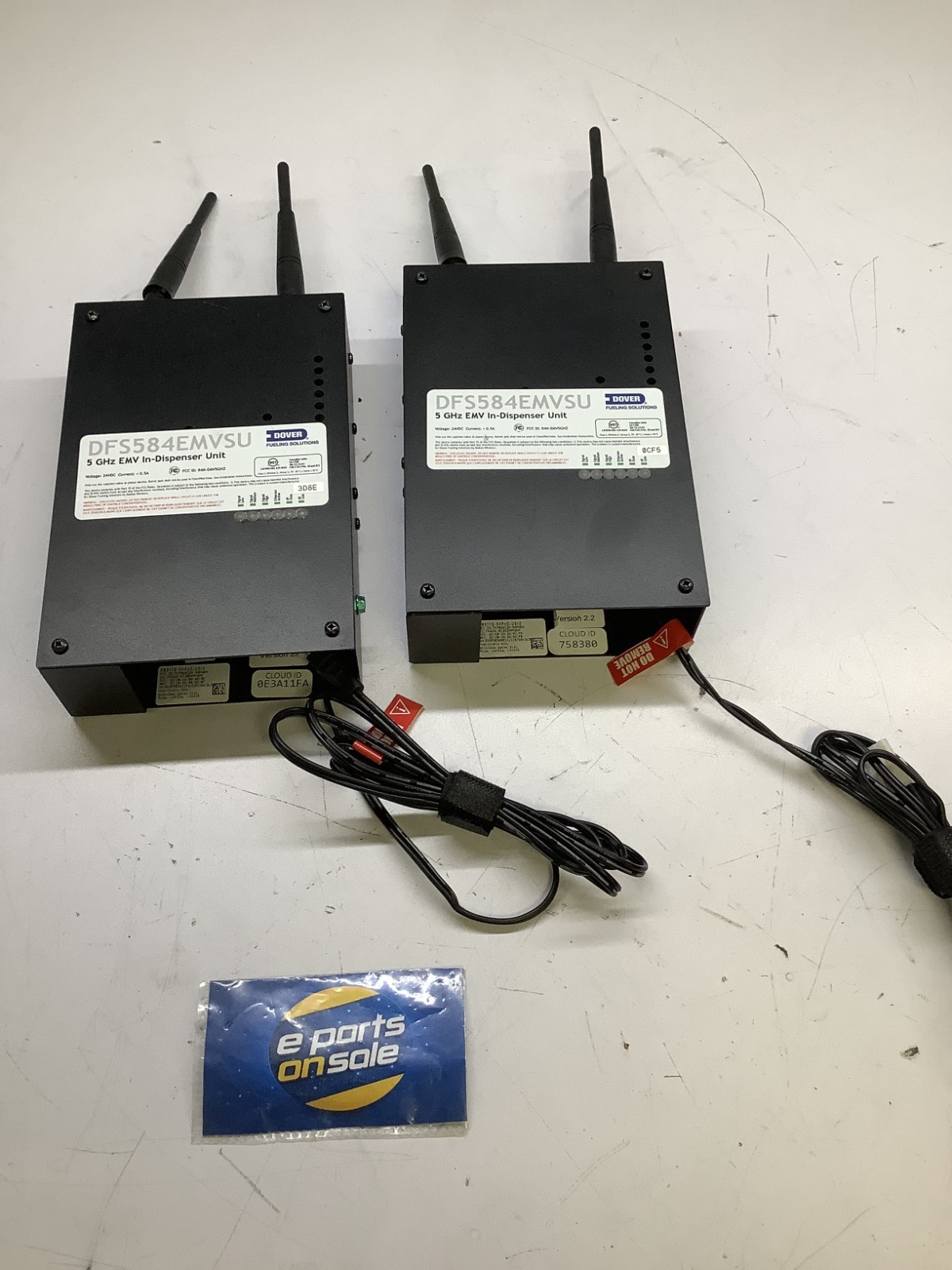 (Lot of 2) Dover DFS584EMVSU 24VDC 0.5A 5GHz EMV In-Dispenser Unit,Black RD- ST0