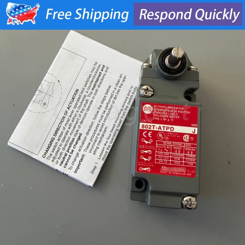 For Allen Bradley 802T-ATPD 802TATPD Metal Plug-In Oil Tight Limit Switch