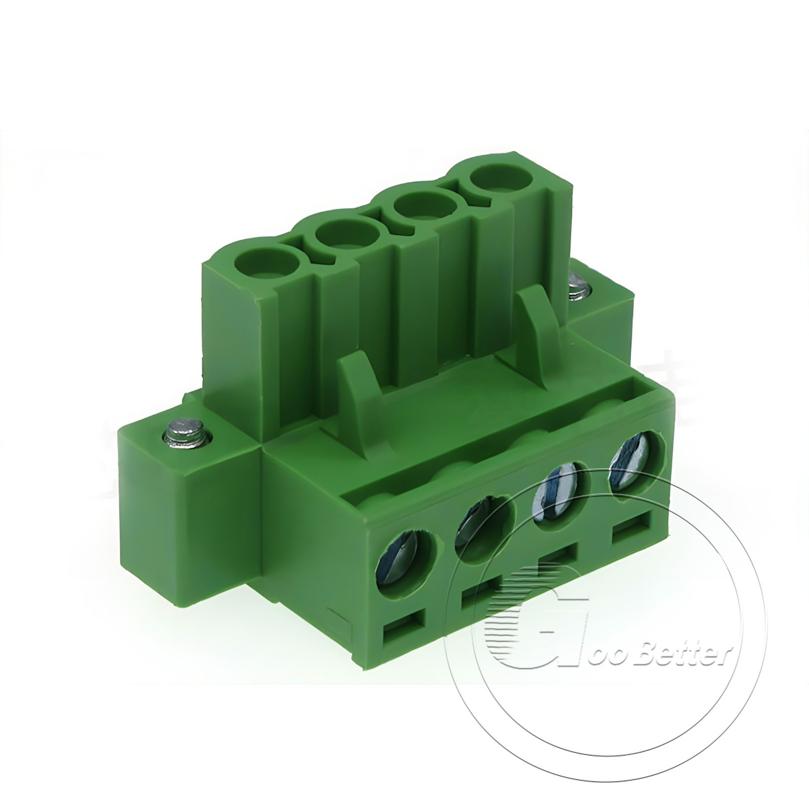 5.08mm Pitch PCB Terminal Block with Flange Screw Terminal Plugs 2-Pin to 24-Pin