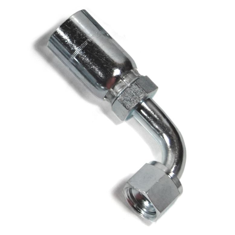 (Lot of 10) FJX90-16-16 | 1″ Female JIC 90° Crimp On Hose Fittings