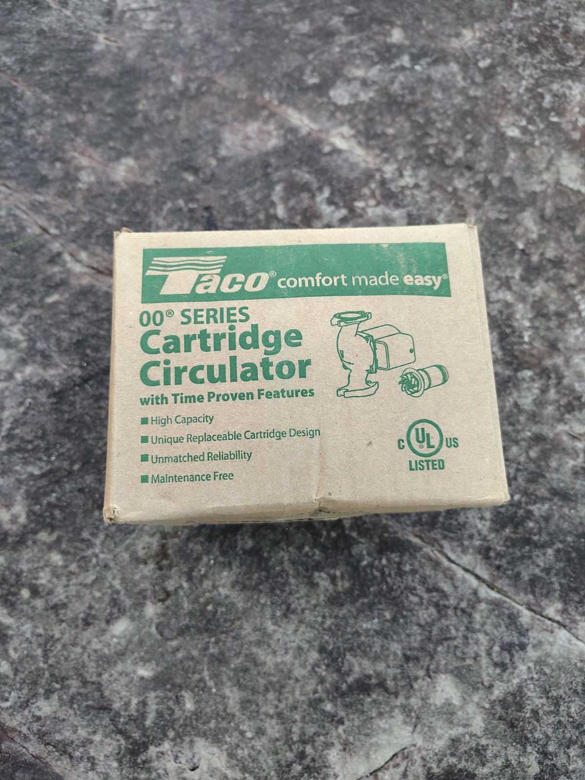 Taco 007-F5 Cast Iron Cartridge Circulator, 1/25 HP 115V Boiler Pump 00 SERIES