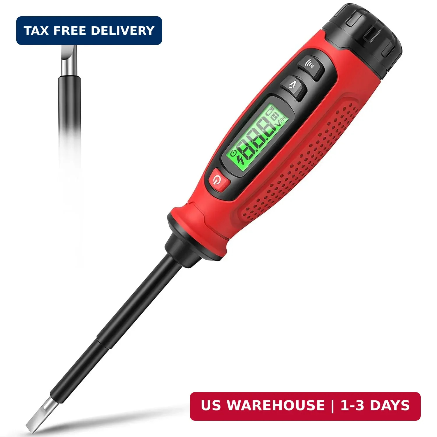 KAIWEETS 2-in-1 Voltage Tester Screwdriver LCD Non Contact Detector Pen