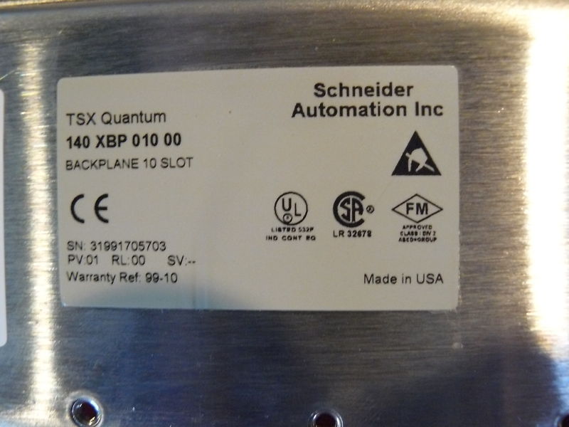 140XBP00600 Used Excellent Modicon 6 Slot Backplane 140-XBP-006-00