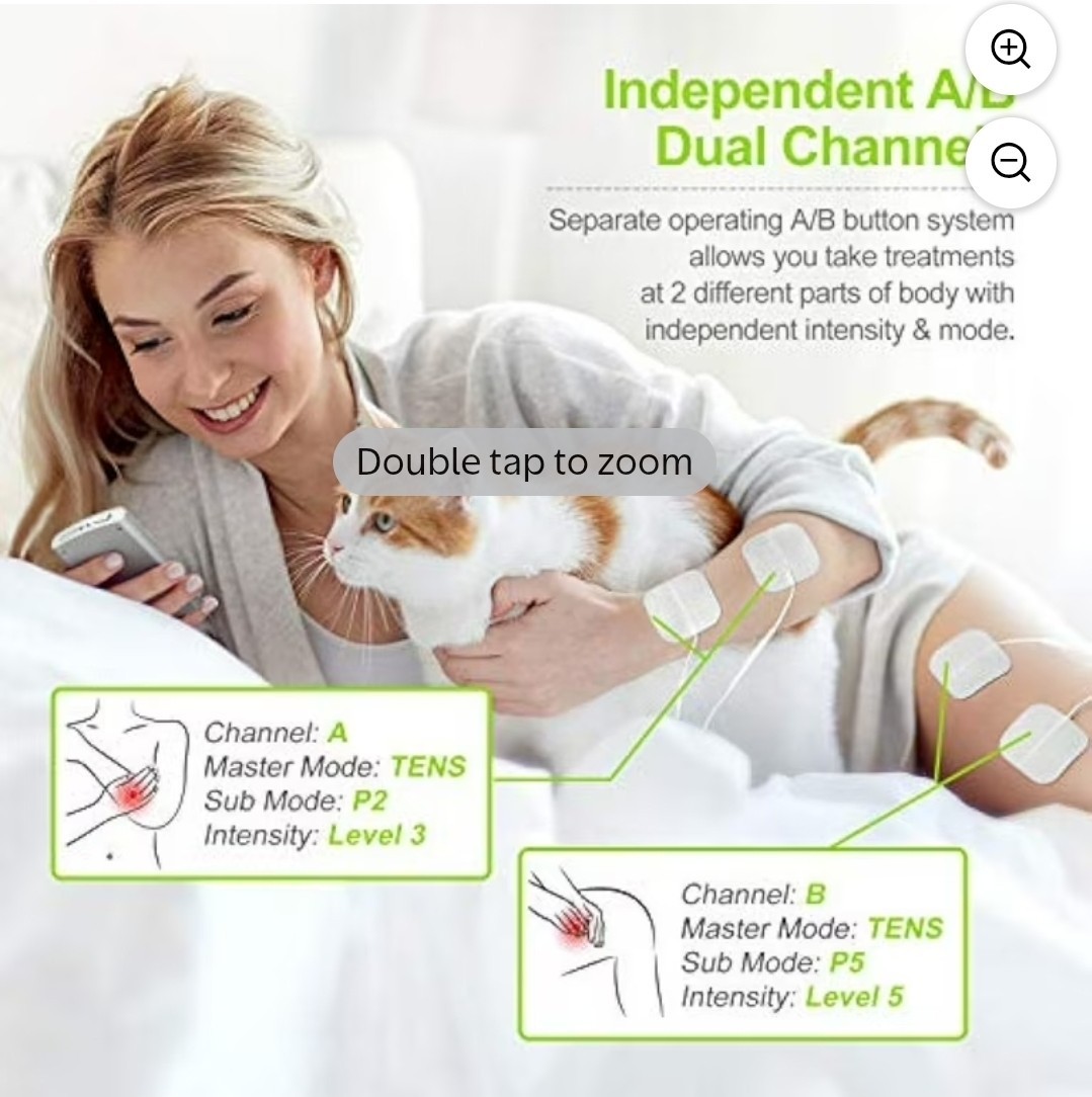 INSMART TENS EMS Unit Rechargeable Muscle Stimulator ( Massager)