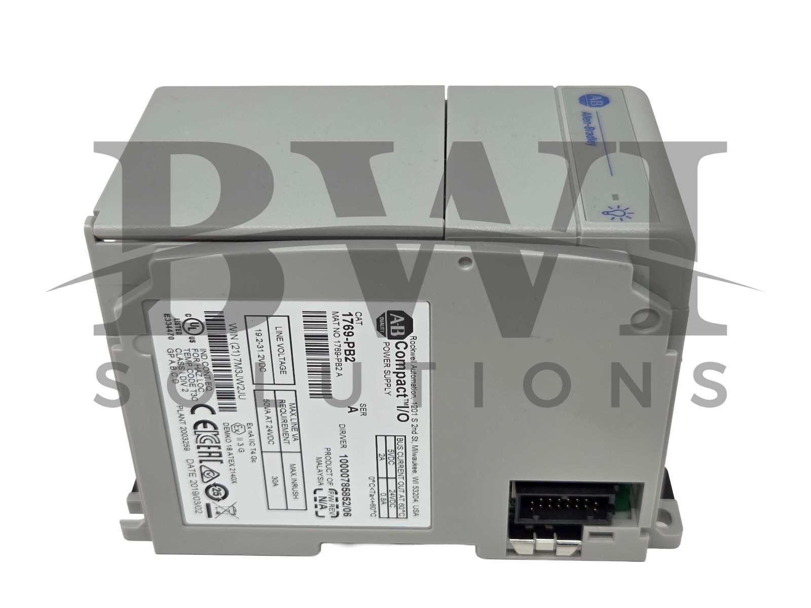 NEW Allen Bradley 1769-PB2 /A CompactLogix 24VDC Power Supply 30A 1769PB2