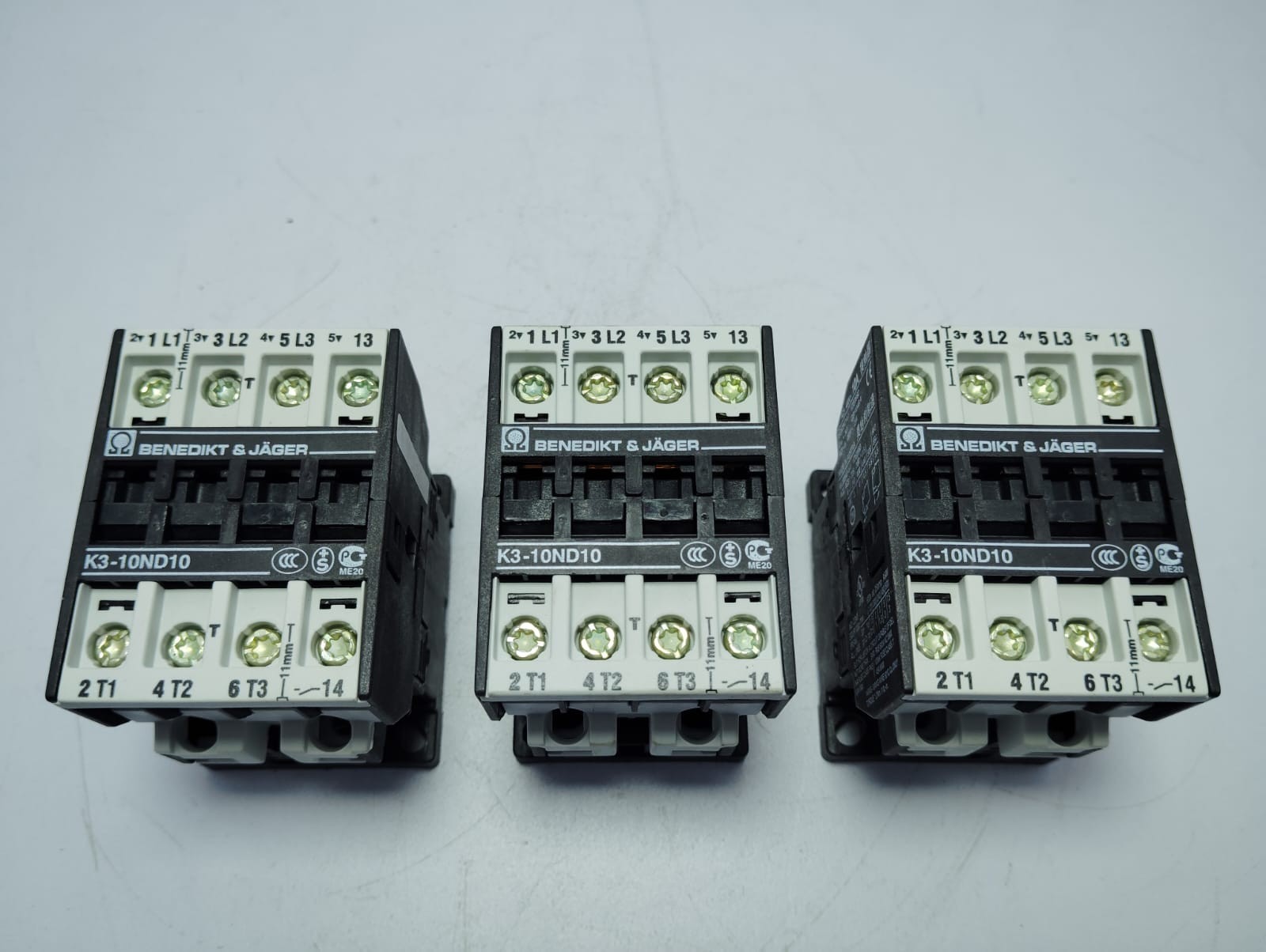 Benedikt & Jager K3-10ND10 Contactor Coil – Lot of 3