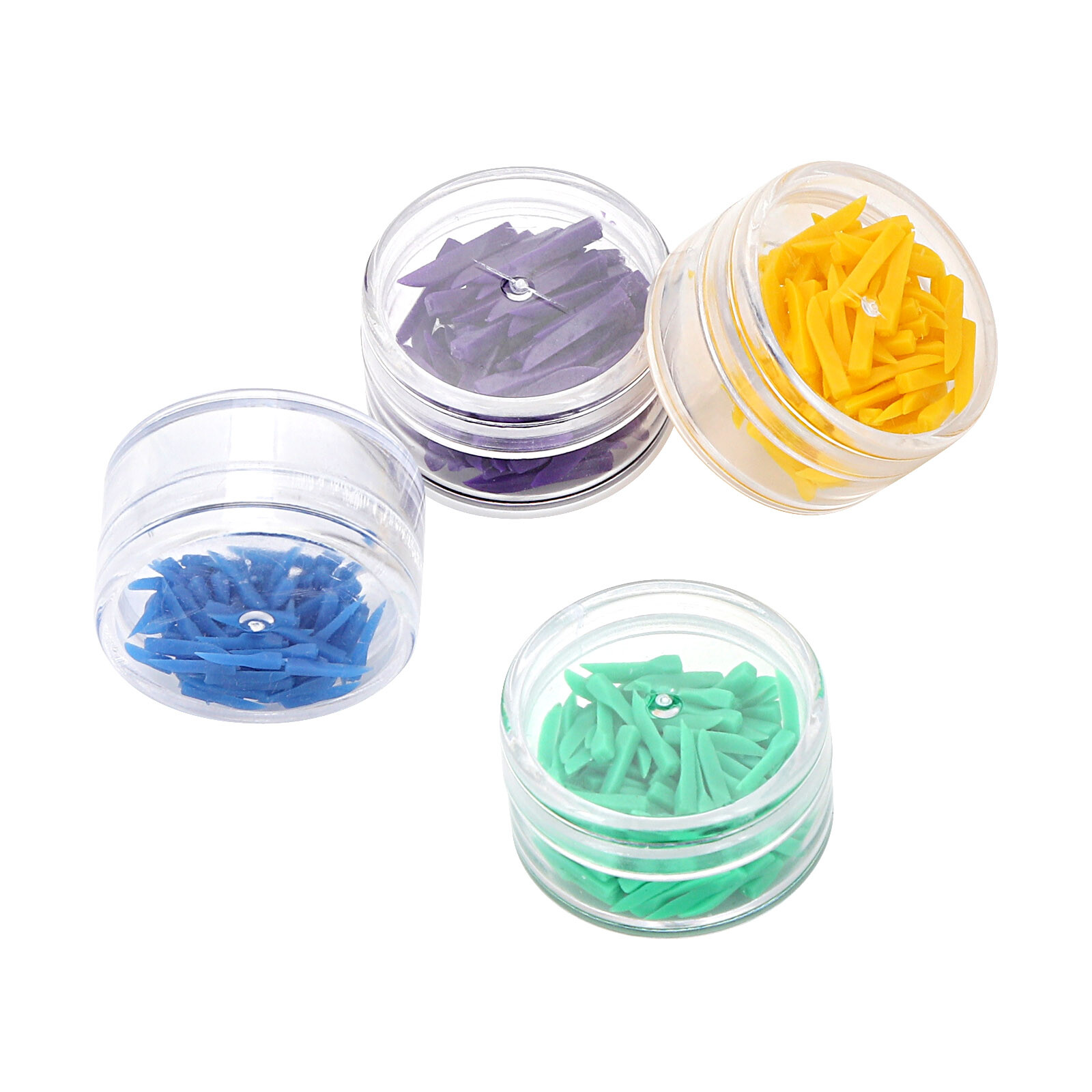 Disposable Plastic Wave Shape Dental Wedges Teeth Wedge Tooth Gap 100 Pcs