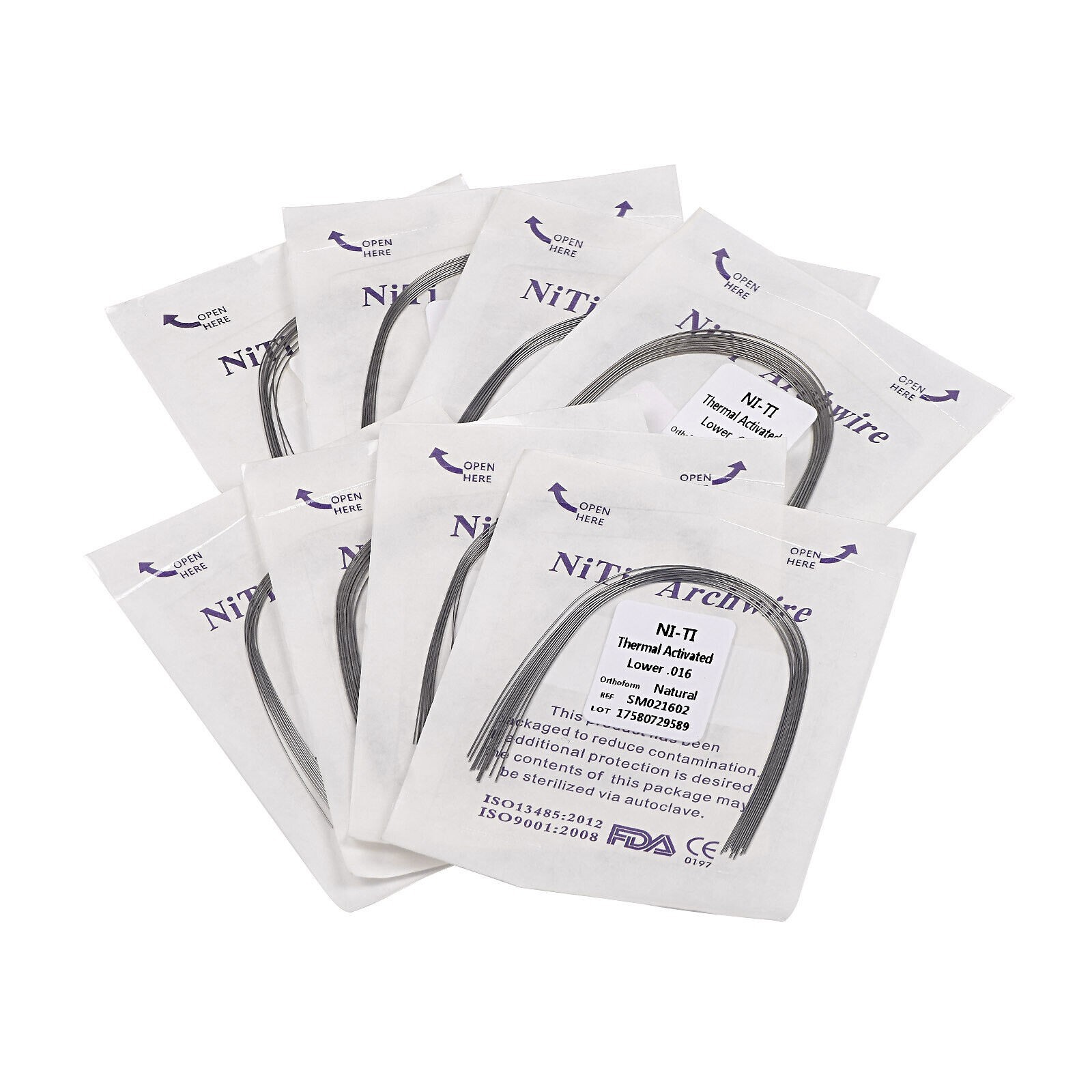 Dental Orthodontic Arch Wire Thermal Activated NiTi Archwire Round Rectangular