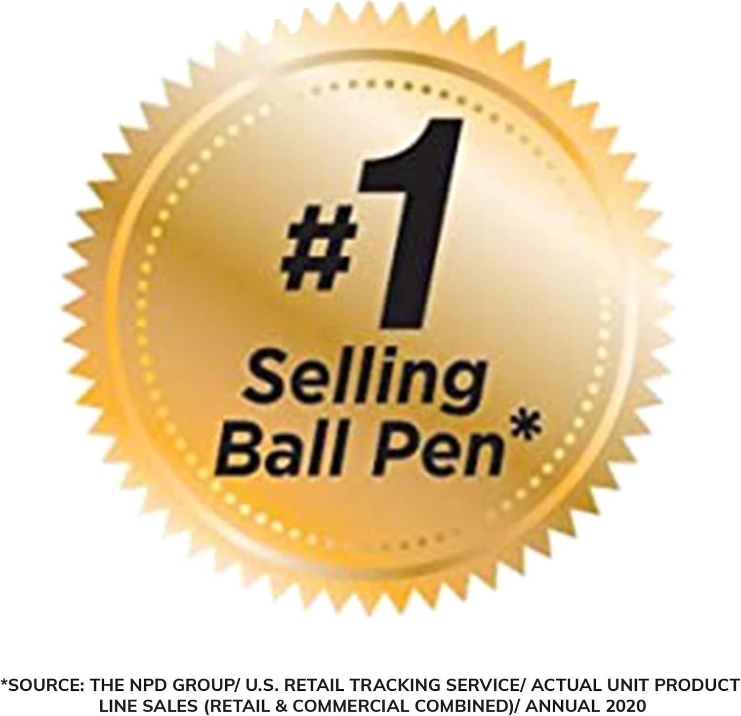 BIC Round Stic Xtra Life Black Ballpoint Pens, Medium Point (1.0mm), 10-Count