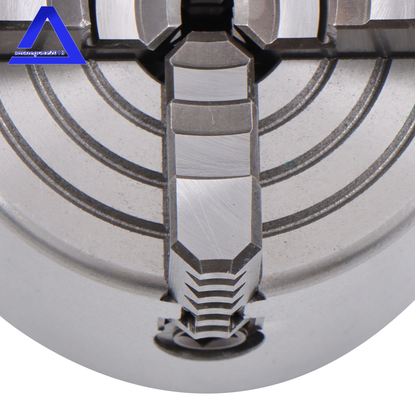 HT300 Material K72-80 3″ 4-Jaw Independent Lathe Chuck with T-key Fixing Screws