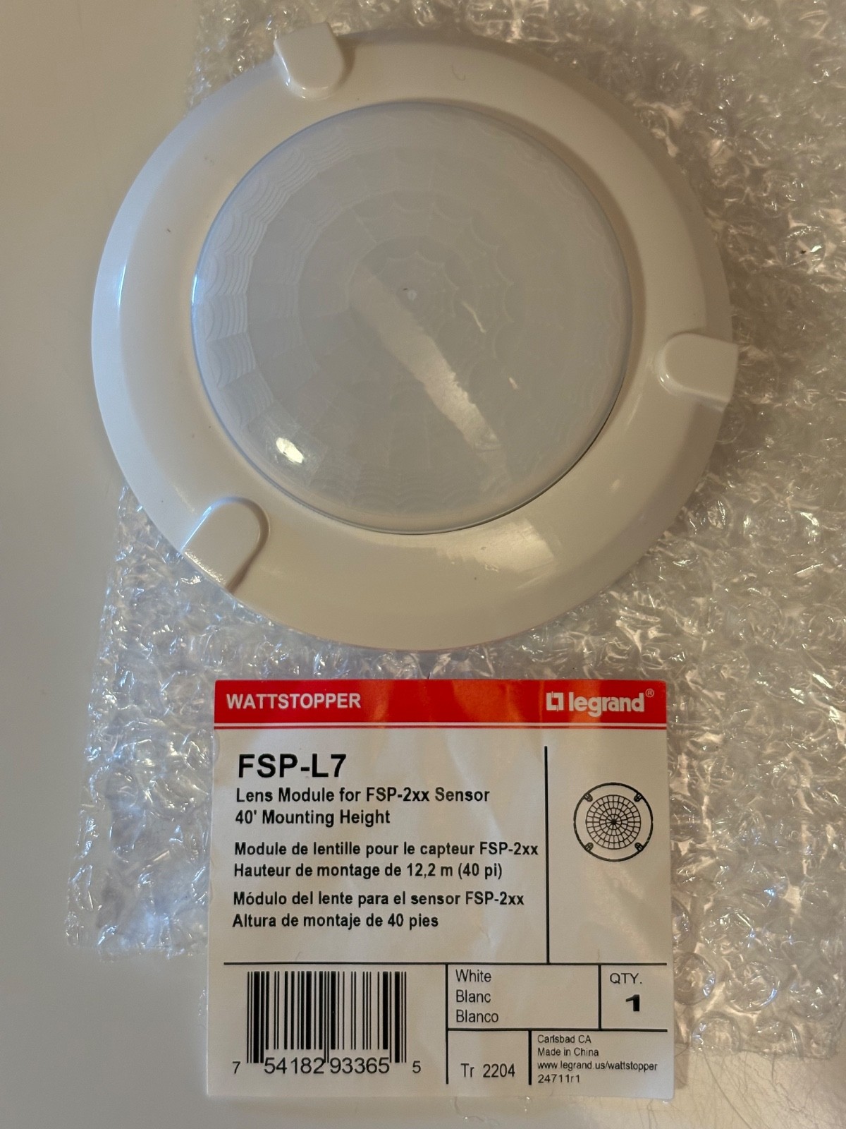 FSP-211 Sensor + FSP-L7 Lens – New Legrand Wattstopper Free Shipping