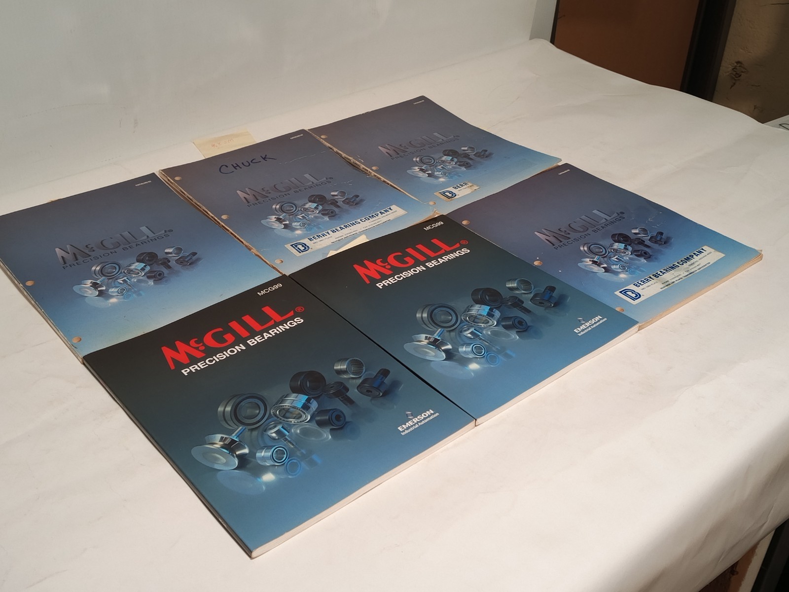 McGill MCG99 Precision Bearings Catalog Lot of 6 mixed editions as shown
