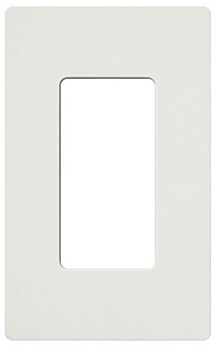 Lutron CW-1-LA, Gloss Light Almond, 1-Gang, Dimmer/Switch, Wallplate, 1pc