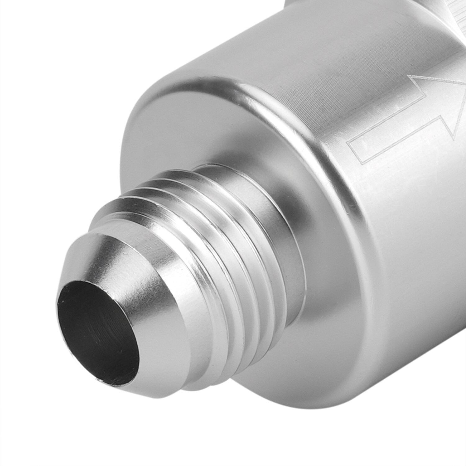 Aluminium -6 AN to AN6 Flare Inline Check Valve -Sliver