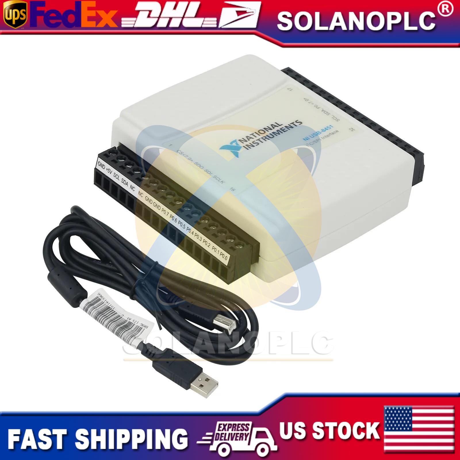 NEW National Instruments USB8451 USB-8451 12 MHz SPI I²C/SPI Interface Device