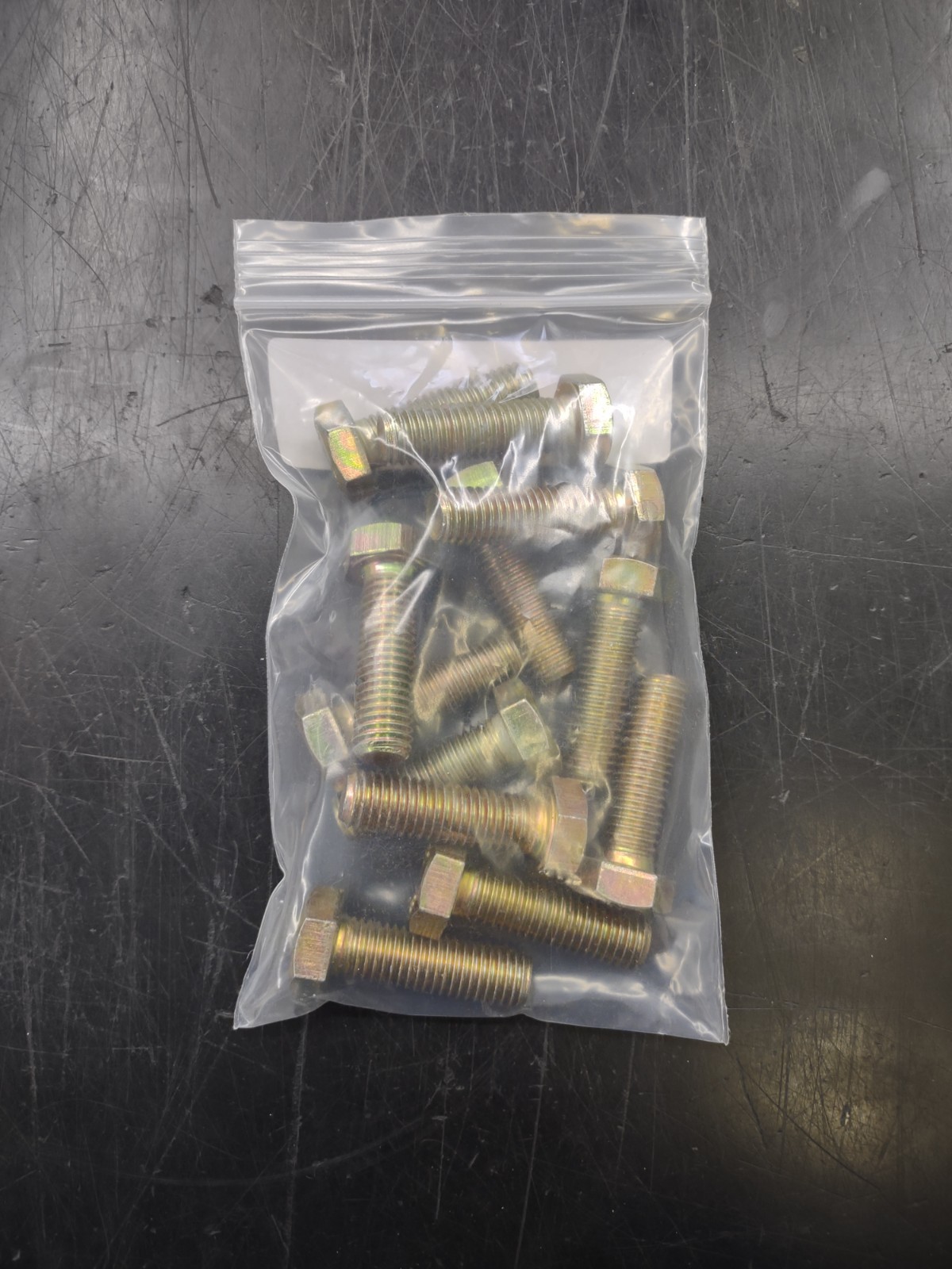 M12-1.75 x 40 mm Hex Cap Screws Grade 8.8 Yellow Zinc Metric Bolts – Qty 12