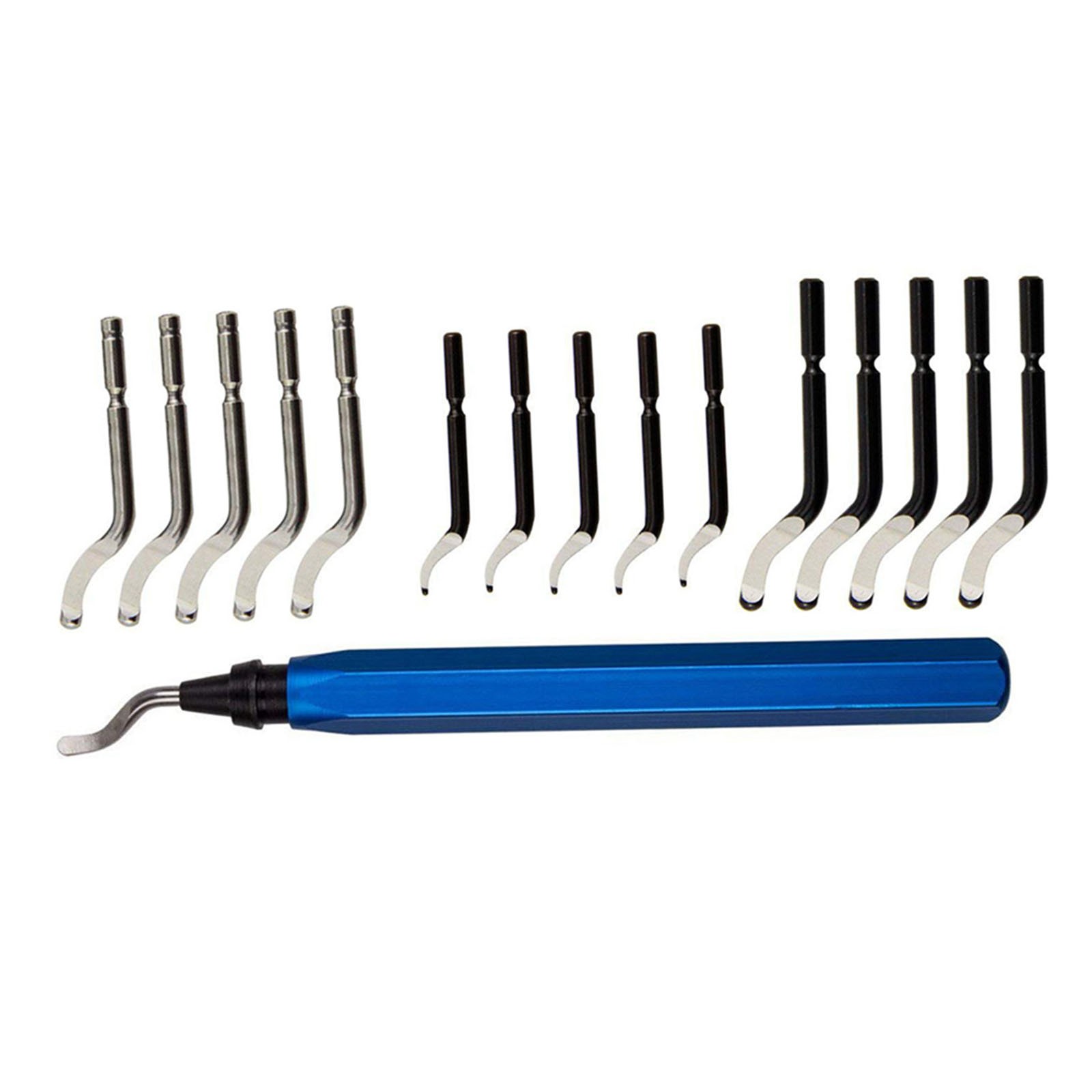 Aluminum Handle With 15 Steel Blades Metal Resin PVC Plastic Deburring Tool