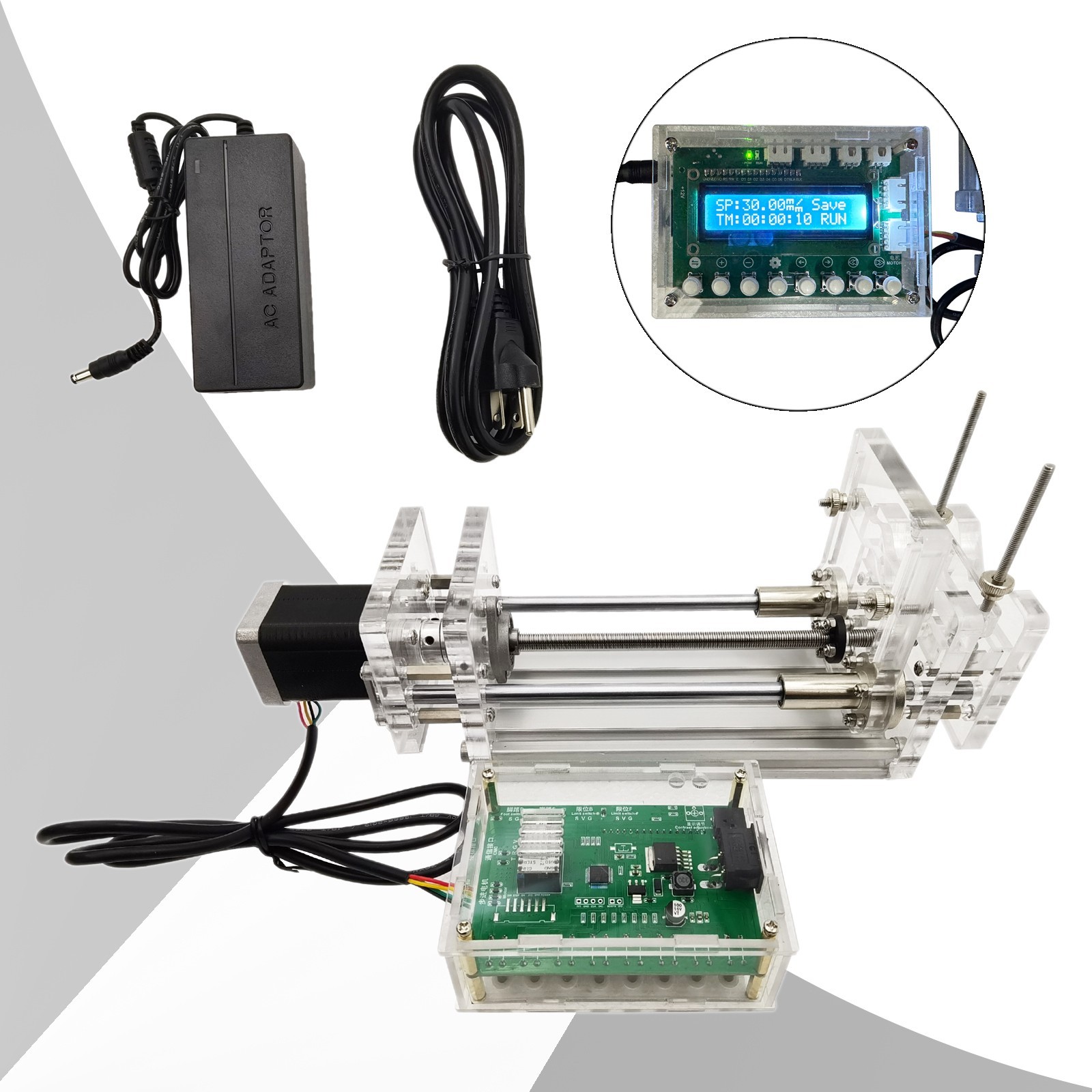 100-240V Microinjection Pump 1.9in Syringe 150mm/min RS485 Lab Apparatus