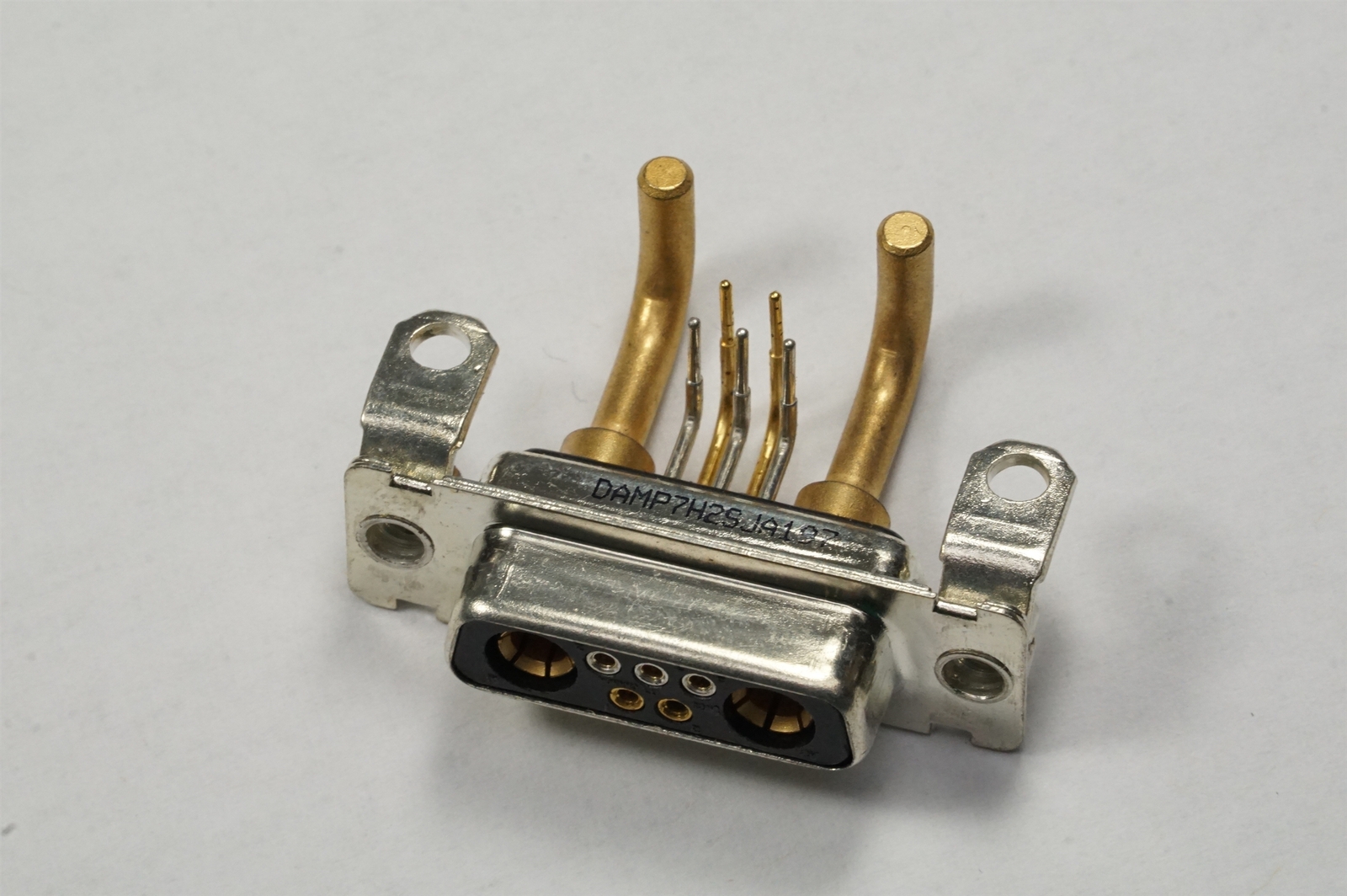 DAMP7H2SJA197 ITT Cannon D-Sub Connector Combo Recep 7 Pos RA PCB Mount 4-40 NOS