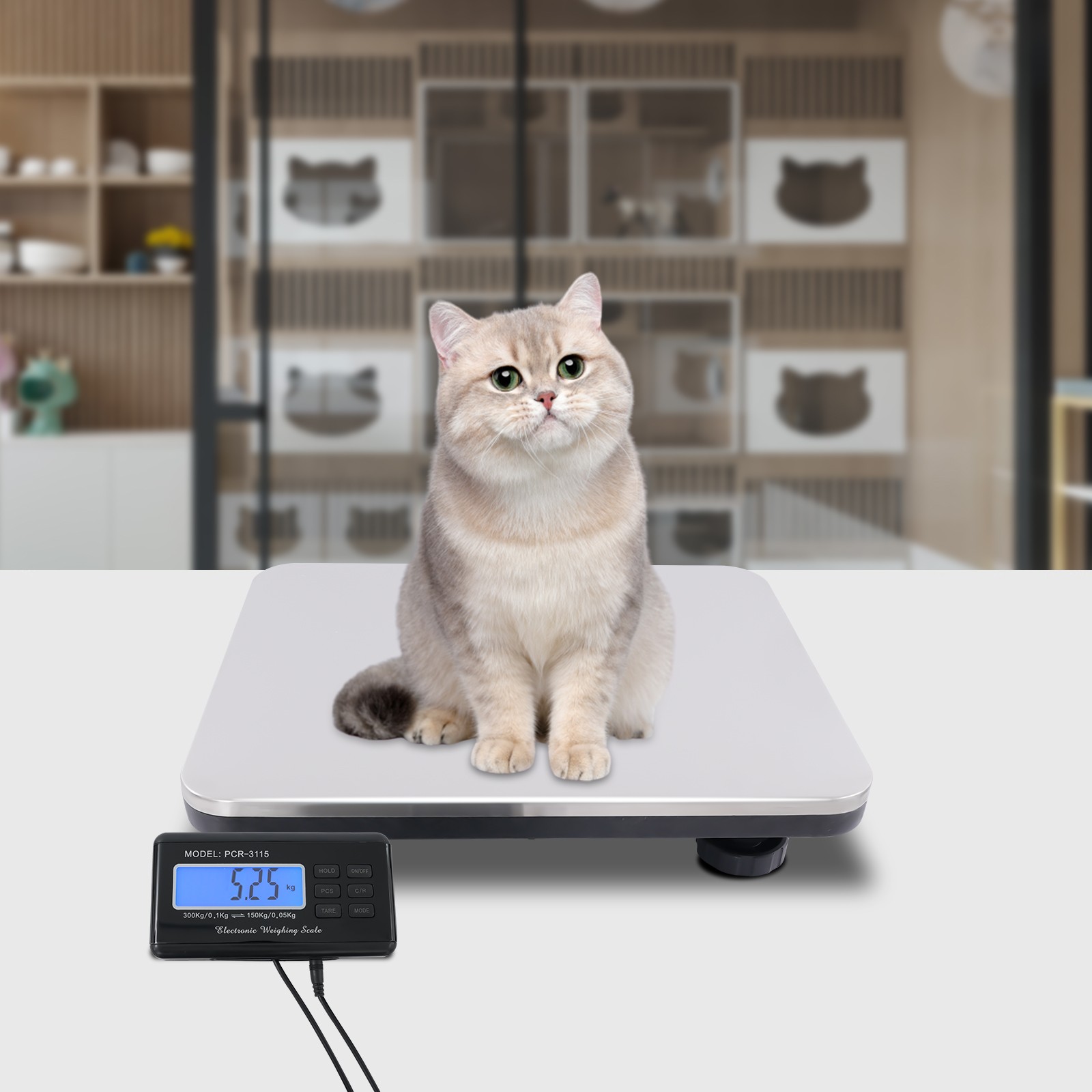 660LB Heavy Duty Digital Industry Shipping Postal Platform Scale Weight 300kg