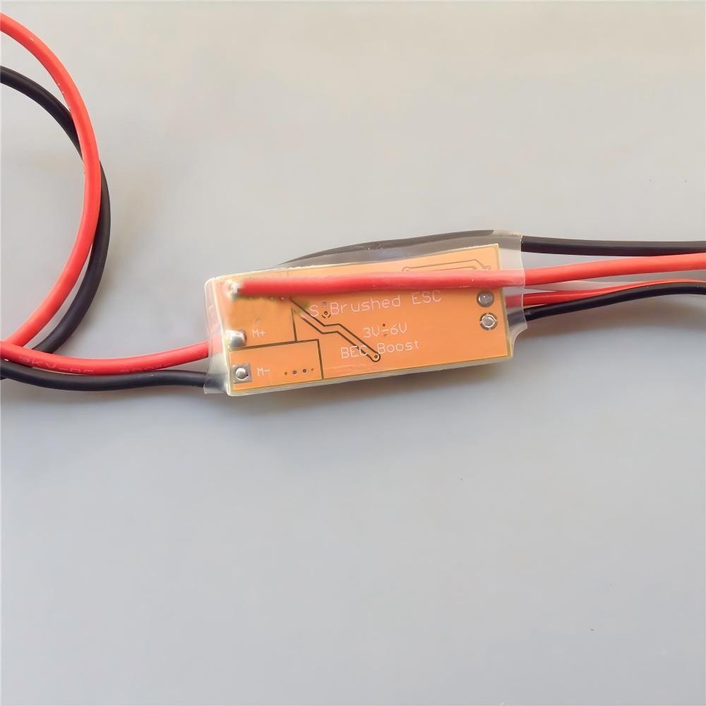 12A 1S 3.7V Brushed ESC One-Way with BEC Boost to 5V 600mA 3-6V PWM Control