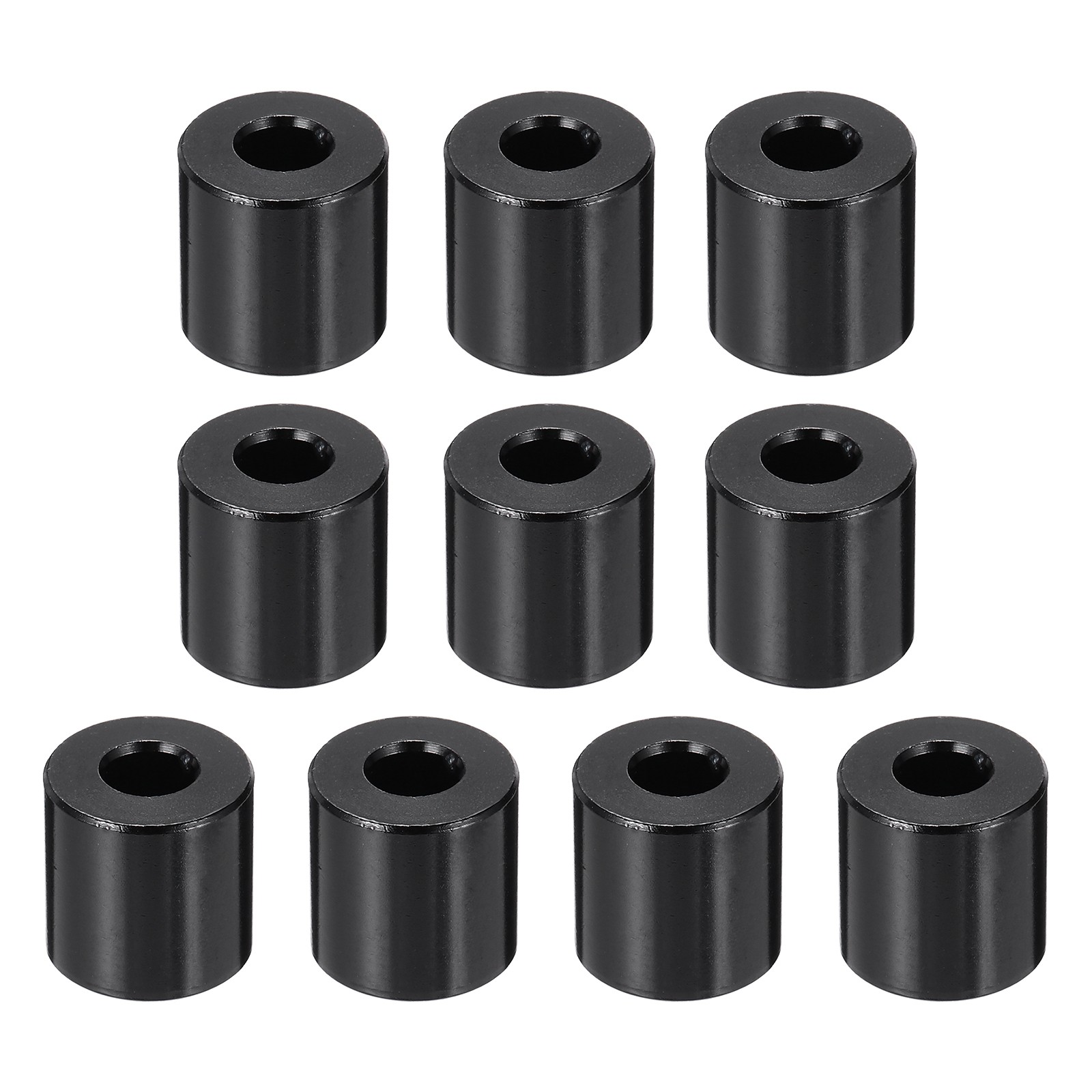 Aluminium Spacer, M5 3/16″ ID x 1/2″ OD x 1/2″ L, (Pack of 10)