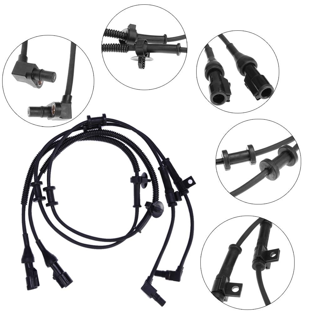 2PCS Left Right Front ABS Wheel Speed Sensor Replacement for Ford Excursion 2…
