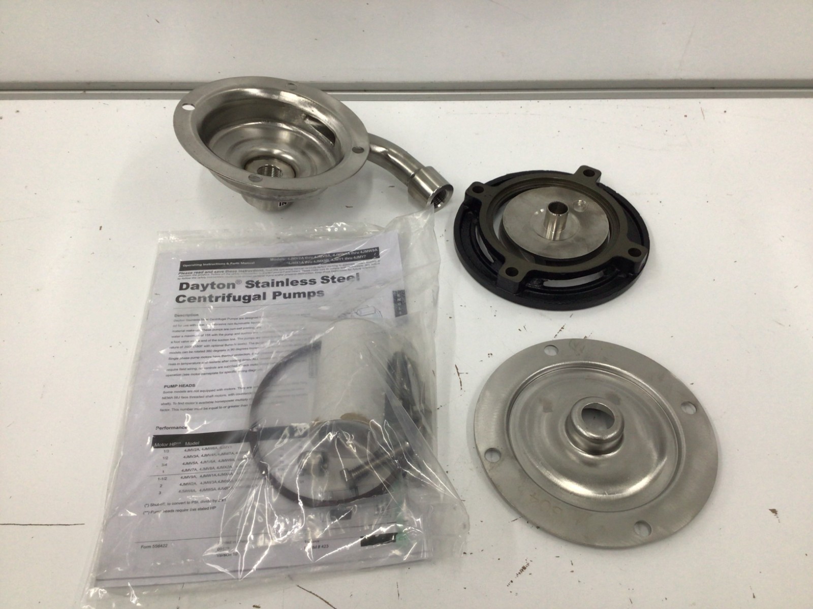 Dayton 4Jmy1 Pump Head, 1/3 Hp, 3/4 X 1/2 In.