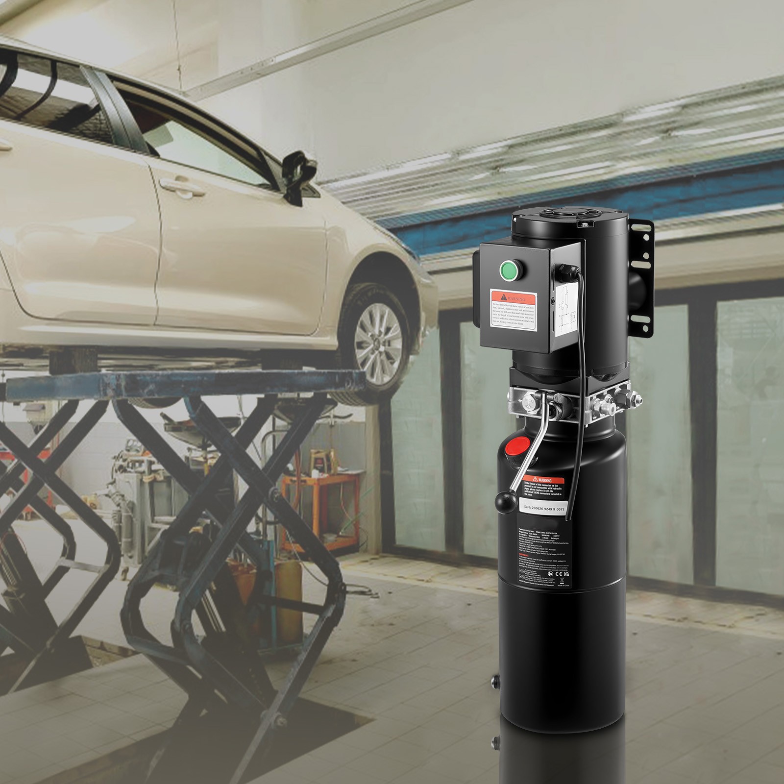 Uimoso Hydraulic Power Unit AC 220V 10 Quart Single Acting System