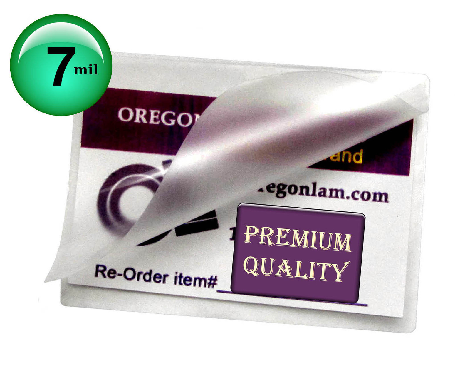 Hot Laminating Pouches 2-1/4 x 3-3/4-inch Business Card [pack of 100] 7 Mil